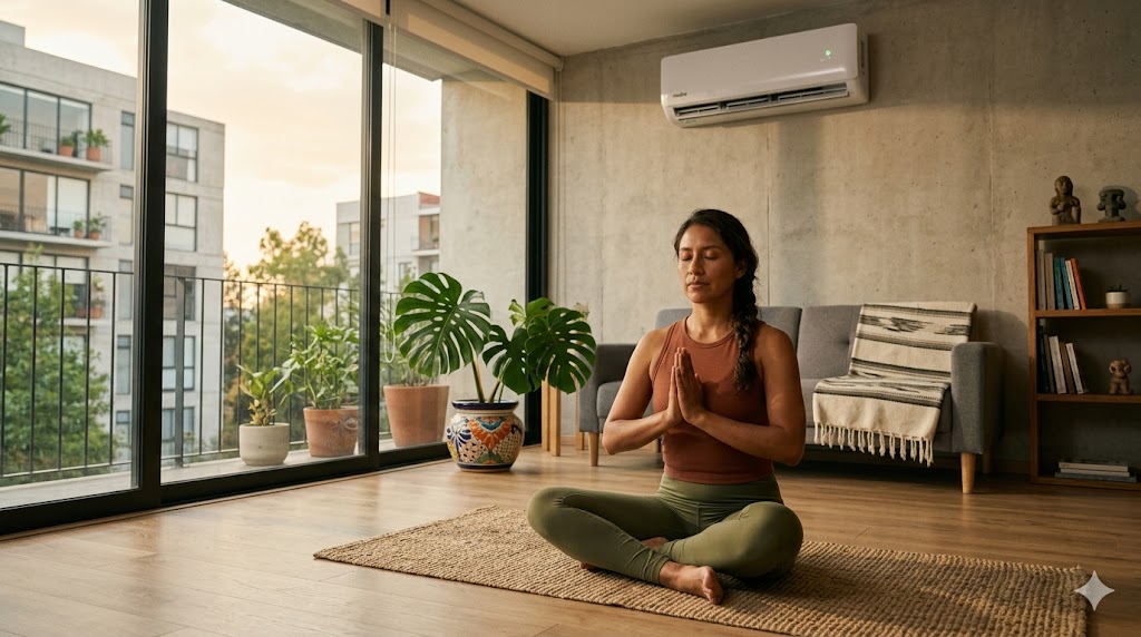 Tarde de yoga, aire fresco y silencio